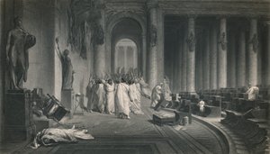 シーザーの死。ジュリアスシーザー、c1870 作： J. C. Armytage