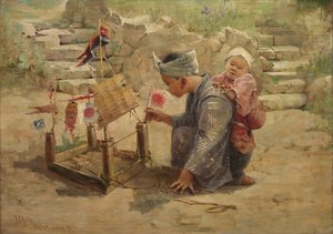 軍艦を作る日本人の少年 作： J. C. Arter