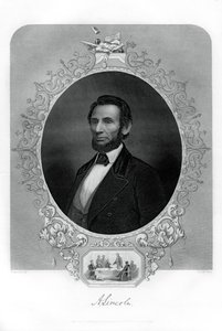 エイブラハム・リンカーン大統領、アメリカの政治家、1862-1867。 作： J. C. McRae