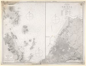 スミルナ湾の港の図