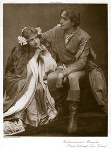「フェルディナンドとミランダ」、1900年頃。 作： J Caswall Smith