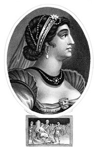 クレオパトラ、エジプトの女王、1804年。 作： J. Chapman