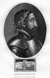 ヘンリー2世、フランス国王、1805年。 作： J. Chapman