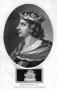 イギリスのエドワード5世王、1804年。 作： J. Chapman