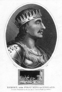 ウェセックスのエグバート王、イギリス全土の最初の王、1803年。 作： J. Chapman