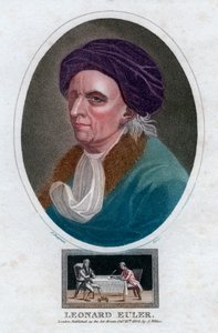 レオンハルトオイラー、18世紀のスイスの数学者および物理学者、1804年。