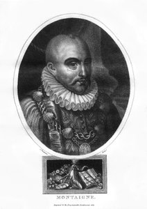 ミシェル・エイケム・ド・モンテーニュ、フランスの作家、1817年。 作： J. Chapman