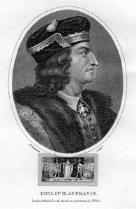 フィリップ2世、フランス国王、1805年。 作： J. Chapman