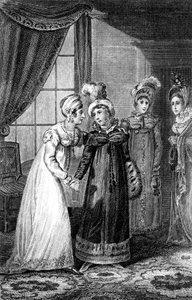 陛下とシャーロット王女の最後のインタビュー、1820年。 作： J. Chapman