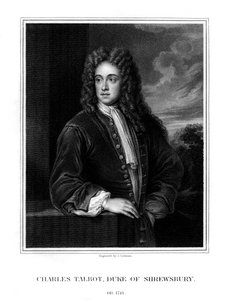チャールズタルボット、初のシュルーズベリー公、イギリスの政治家、1831年 作： J. Cochran