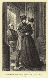 彼女は自分が「母！」ほおにキスをした 作： J. Cooper