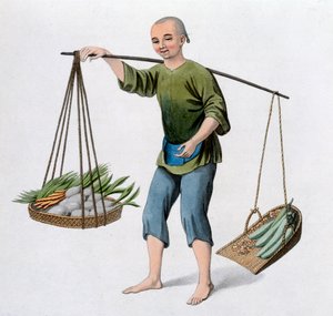 野菜を持った少年（1800 作： J Dadley