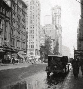 ブロードウェイとタイムズビルディング、ニューヨーク市、米国、20世紀 作： J. Dearden Holmes