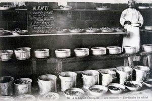 フランス外人部隊、シディベルアベス、アルジェリア、1910年。 作： J. Geiser