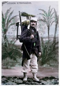 フランスの外国人兵士、c1900。 作： J. Geiser