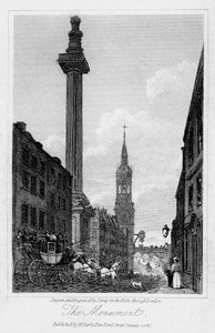 記念碑、ロンドン市、1817年。 作： J. Greig