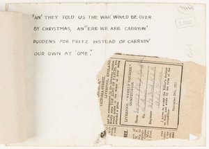 1917年のリバプールウィークリークーリエのコンテスト編集者への手紙 作： J. Griffiths