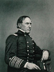 デイヴィッド・グラスゴー・ファラガット（1801-70）、ウィリアム・G・ジャックマン（fl.c.1840-60）による写真の後に彫られたもの（エングレーヴィング 作： J. Gurney and Son