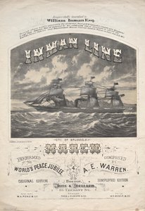 インマン線 1872 年 3 月。 作： J. H. Bufford