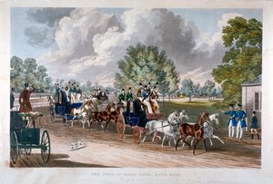 「フォー・イン・ハンド・クラブ、ハイド・パーク」、ロンドン、1838年。 作： J Harris