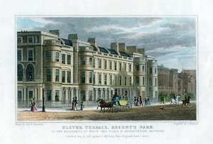 アルスター テラス、リージェンツ パーク、ロンドン、1827 年 作： J Henshall