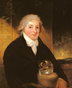 ヴェナンツィオラウッツィーニと犬のターク（1795年頃） 作： J. Hutchison