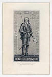 オリバー・クロムウェル1599-1658、19世紀。 作： J. J. Crew