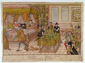 アンリ2世の死（1519-59）1559年7月10日 作： J. J. and Tortorel, J. Perrissin