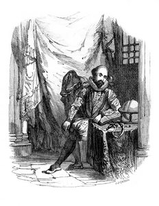 ロンドン塔のウォルター・ローリー卿、1603-1616 1836。 作： J. Jackson