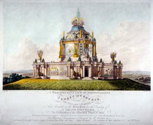 コンコード神殿、グリーンパーク、ウェストミンスター、ロンドン、1814 作： J Jeakes