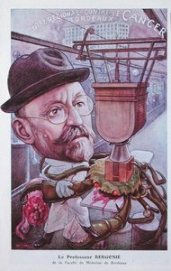 ボルドーの医学部のジャン＝アルバン・ベルゴニ教授（1857-1925）、「シャンテクレール」より 作： J P.フランツ