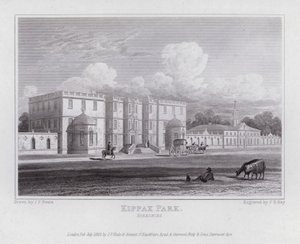 Kippax Park, Yorkshire (Engraving) 作： John Preston Neale