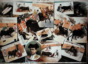 1885年の闘牛シーズン（カラーリトグラフ） 作： J. Palacios