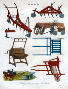 「さまざまな新しく発明された道具」、1810年。