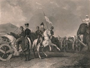 19世紀初頭から中期にかけての1800年のコナグルでのドーンディアの敗北と死。 作： J. Rogers