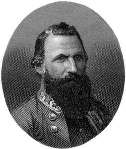 ジェームズユーエルブラウンスチュアート、南軍総督、1862年〜1867年。 作： J. Rogers
