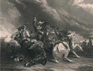 ズトフェンの戦いでのウィリアムラッセル卿、1586年、c1830年代。