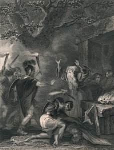 19世紀半ばのドルイドの虐殺。