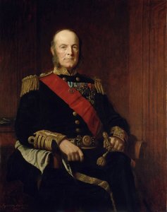 アーサー・フッド提督の肖像 作： J. Sydney Willis Hodges