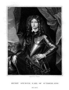 ヘンリースペンサー、初代サンダーランド伯爵、イギリス兵、1823年。 作： J. Thomson