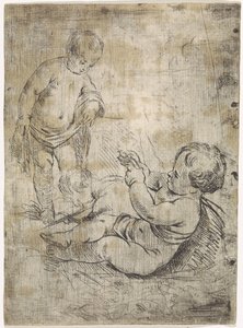 子供たちと遊ぶ 作： J. Vermeulen