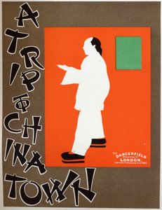 美術。 エンターテイメント。 チャイナタウンへの旅、チャールズ・ホイトによる音楽劇。 Berggarstaff、イングランド、c.1891-1895 によるポスター (ポスター) 作： J. and W. Beggarstaff