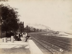 北、シカゴ、1888年頃の35番街の眺め