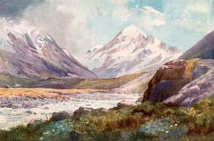 ニュージーランド、マウントクック 作： J. Williamson