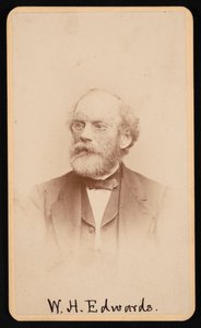 ウィリアム ヘンリー エドワーズ 1822-1909、1870 年代 1880 年代頃の肖像画。 作： J and W Vincent