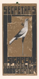 鳥との秘書の葉巻の広告法案 セクレタリー シガーズ W.G. Boele WGBS シニア (オブジェクトのタイトル) 作： Jac Jongert