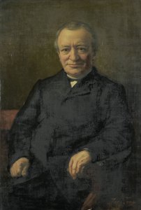 アンソニー・ゲラルドゥス・ファン・デル・ハウト (1820-92) 作： Jac van Looij (signed by artist)