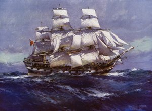 クリッパー・シップスノースフリート（カラーリトグラフ 作： Jack (after) Spurling