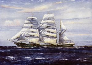 クリッパー・シップスストラスドン（カラーリトグラフ 作： Jack (after) Spurling