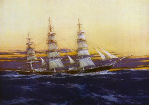 クリッパー船：セドリックザサクソン 作： Jack Spurling